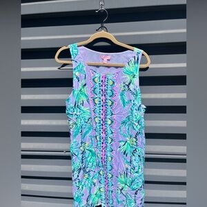 Lilly Pulitzer Lavender and Aqua Dress